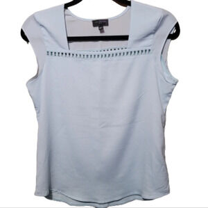 The Limited Light blue top cap sleeve